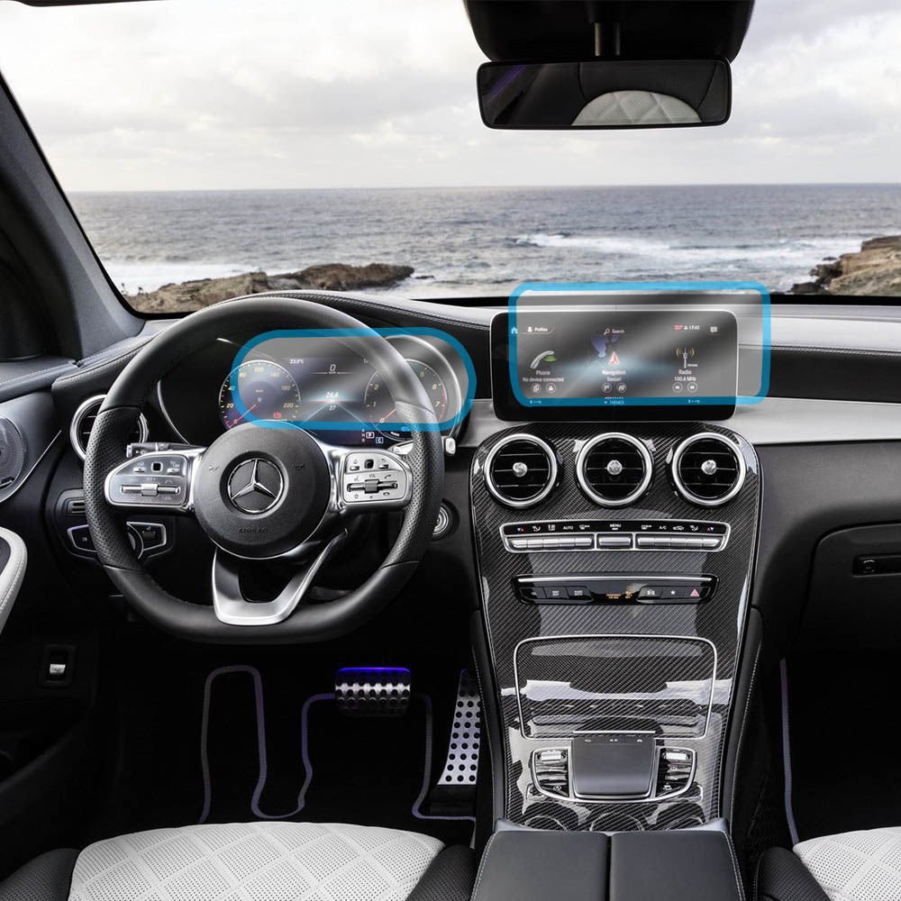 MERCEDES BENZ GLC AMG 2019 MULTİMEDYA EKRAN PPF KAPLAMA