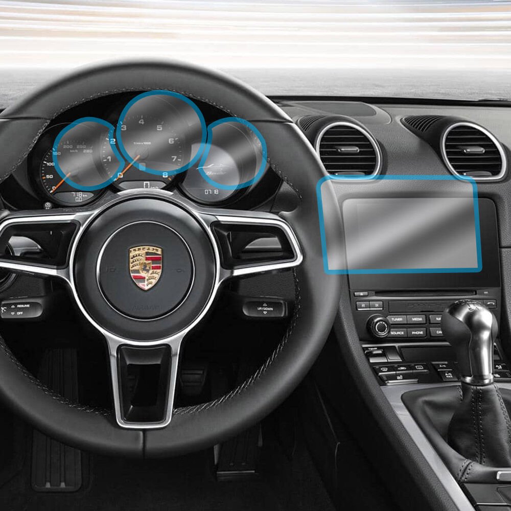 PORSCHE 718 2018 MULTİMEDYA EKRAN PPF KAPLAMA