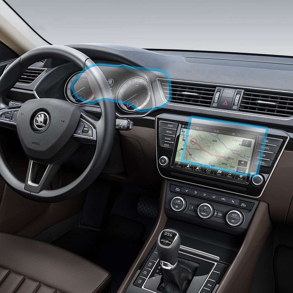 SKODA SUPER B 2019 MULTİMEDYA EKRAN PPF KAPLAMA