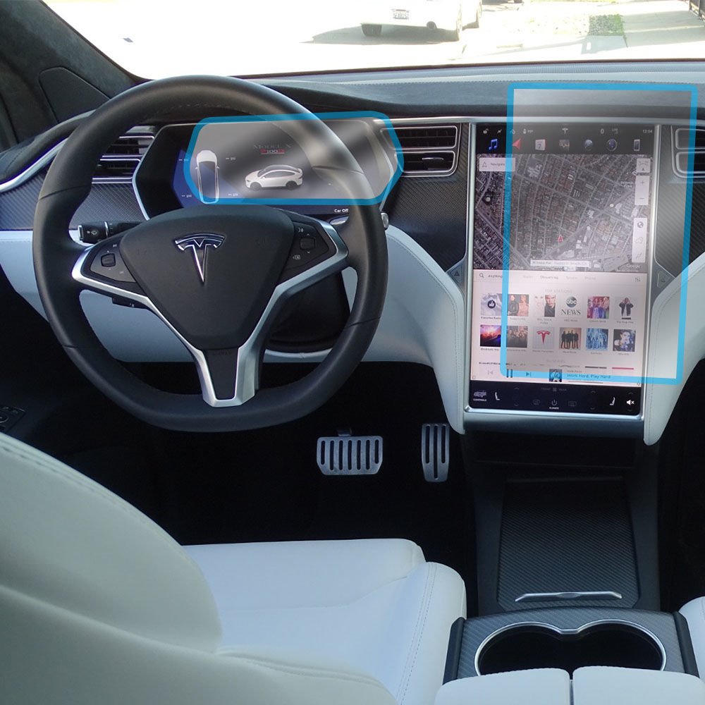 TESLA MODEL X 2017 MULTİMEDYA EKRAN PPF KAPLAMA