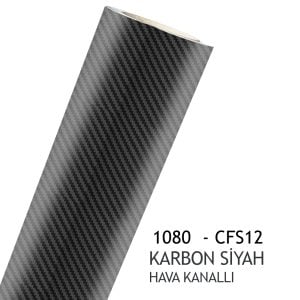3M 2080 CFS12 - CARBON BLACK (HAVA KANALLI) 152cm x 1m
