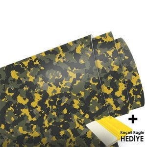 Safari Camo Araç Kaplama Folyosu (Laminasyonlu)