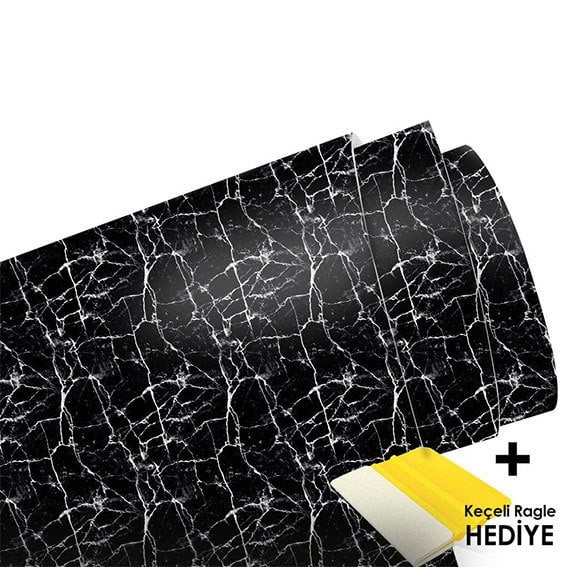 Dark Marble Araç Kaplama Folyosu (Laminasyonlu)