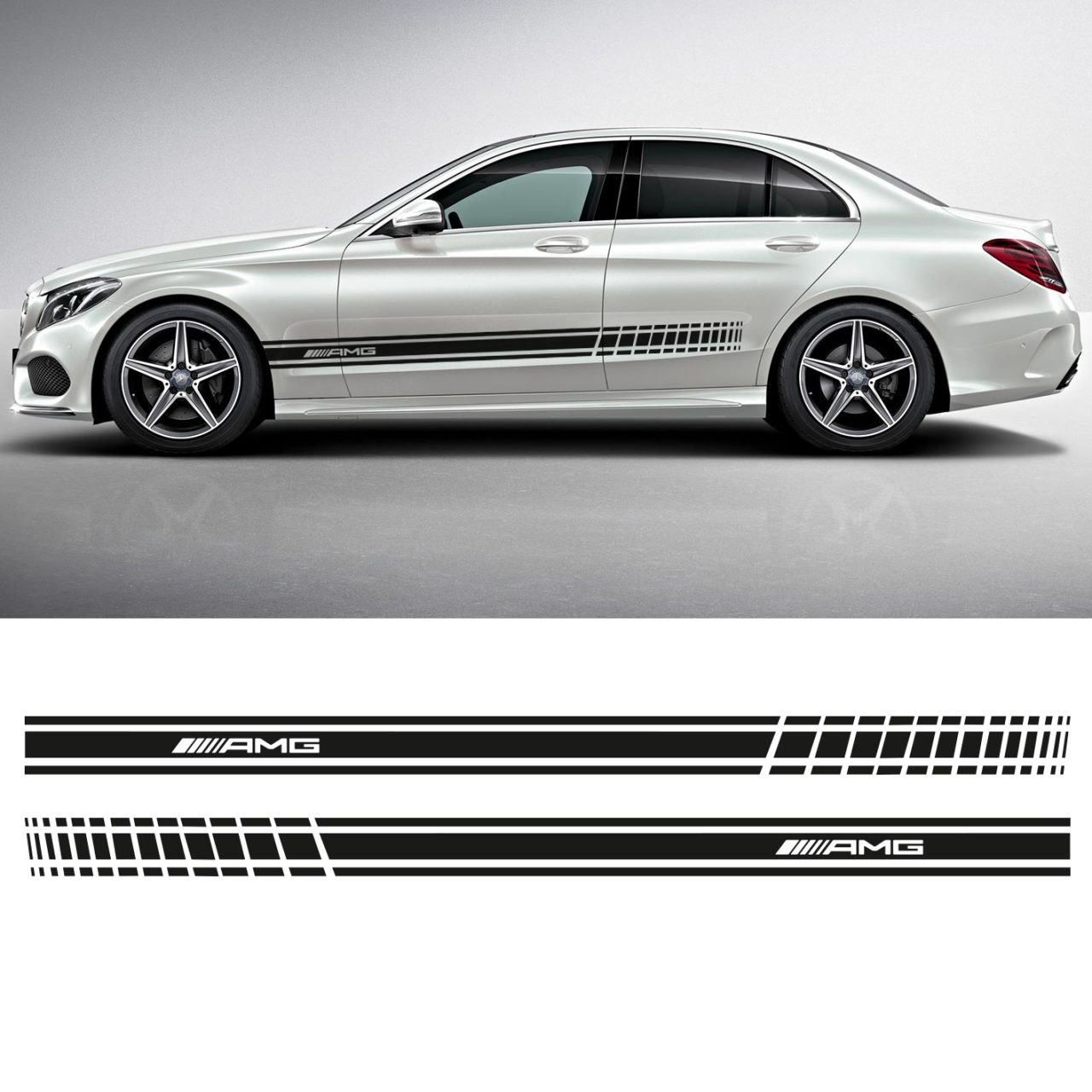 AMG SAĞ VE SOL SPOR ŞERİT - Renkligaraj.com