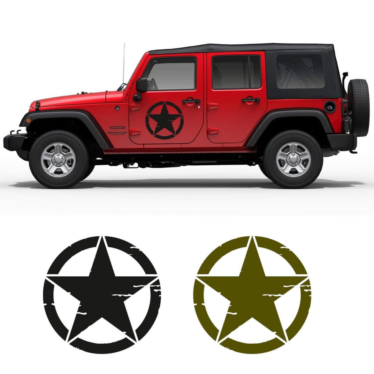 ARMY STAR SPOR STICKER