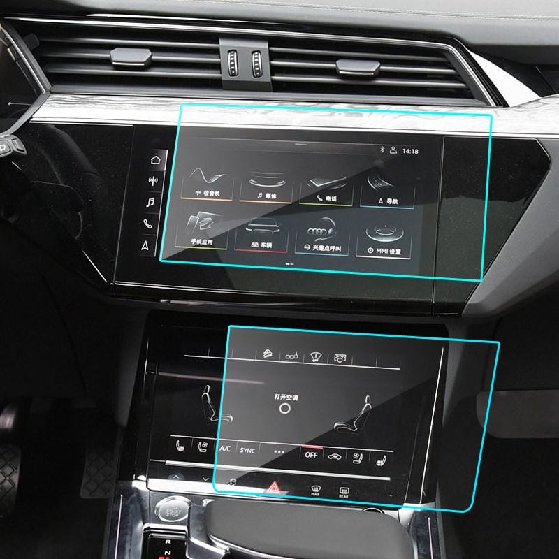 Audi Q7 2020 Multimedya ve Klima Ekran Koruma Filmi (3 Adet)