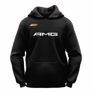 Amg Siyah Kapşonlu Sweatshirt