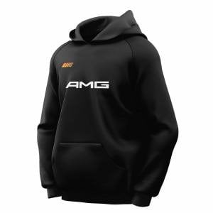 Amg Siyah Kapşonlu Sweatshirt