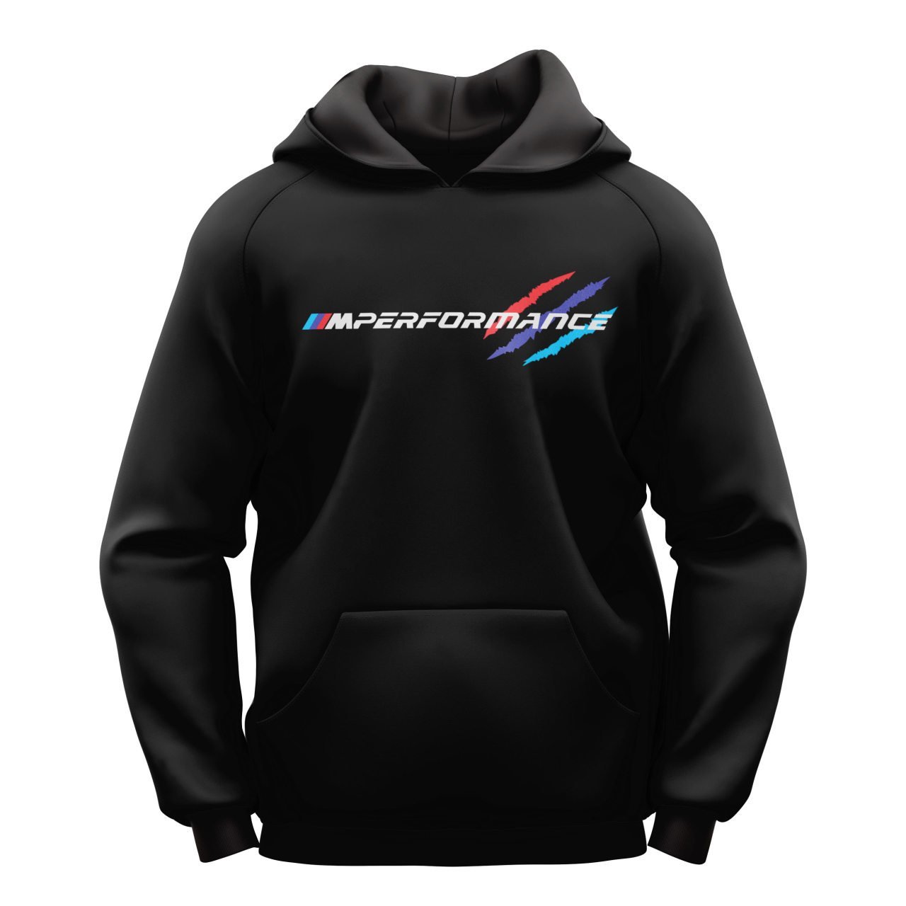 M Claw Siyah Kapşonlu Sweatshirt