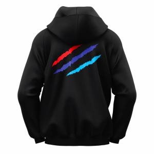 M Claw Siyah Kapşonlu Sweatshirt