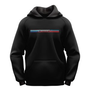 M Line Siyah Kapşonlu Sweatshirt