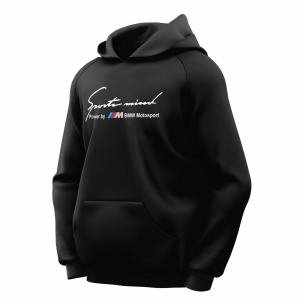 M Sport Siyah Kapşonlu Sweatshirt