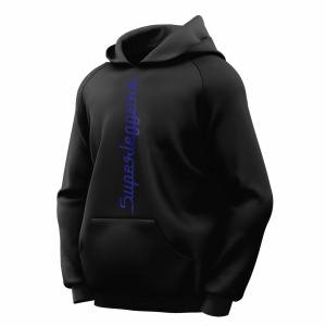 Superleggera Siyah Kapşonlu Sweatshirt