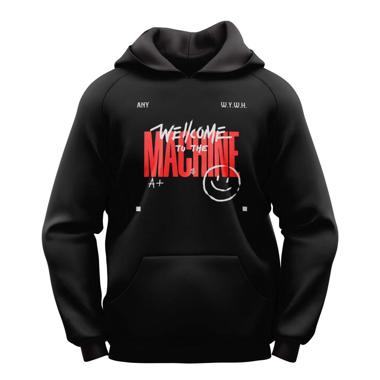 WYWH Siyah Kapşonlu Sweatshirt