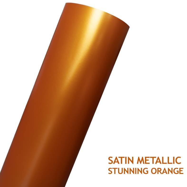 AVERY SATIN METALLIC STUNNING ORANGE