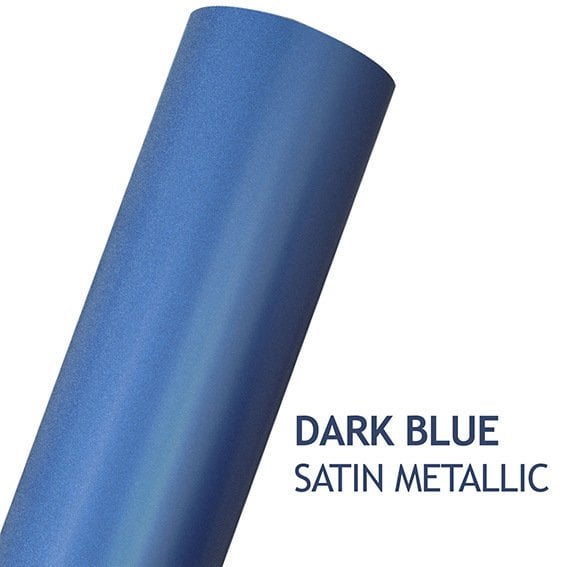 AVERY SATIN METALLIC DARK BLUE