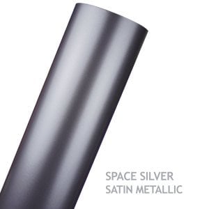 AVERY SATIN METALLIC SPACE SILVER