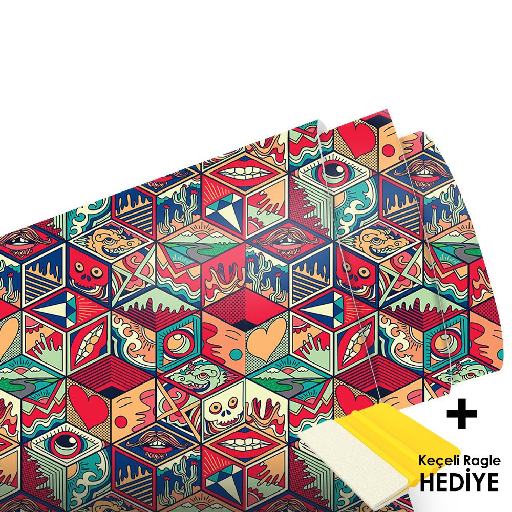 HEXAGONE METRELİK ARAÇ KAPLAMA FOLYOSU (LAMİNASYONLU)