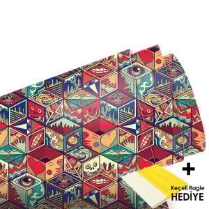 Hexagone Metrelik Araç Kaplama Folyosu (Laminasyonlu)