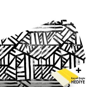 Black Line Metrelik Araç Kaplama Folyosu (Laminasyonlu)