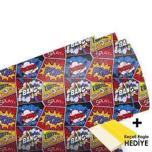 Retro Metrelik Araç Kaplama Folyosu (Laminasyonlu)
