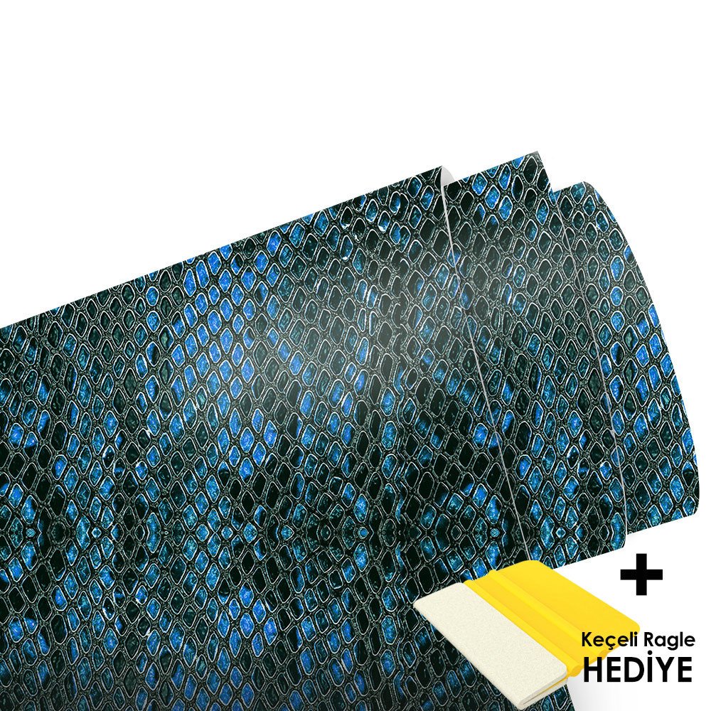 BLUE SNAKE METRELİK ARAÇ KAPLAMA FOLYOSU (LAMİNASYONLU)