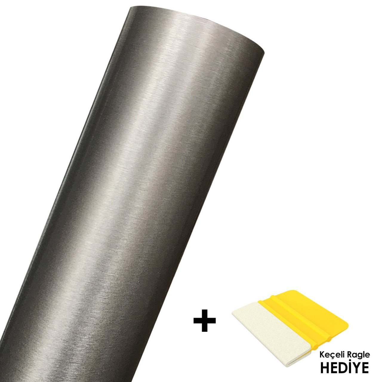 Avery Titanium Brush (Fırça Desenli) Metrelik Araç Kaplama Folyosu