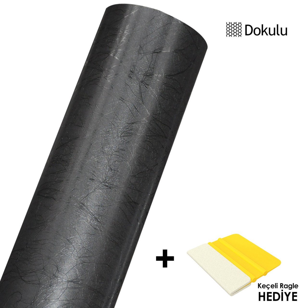 Grafityp Electro Black (Dokulu) Metrelik Araç Kaplama Folyosu
