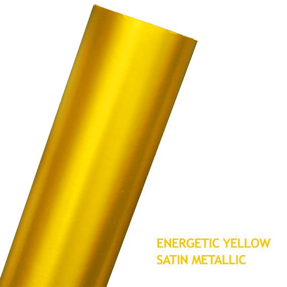 AVERY SATIN METALLIC ENERGETIC YELLOW