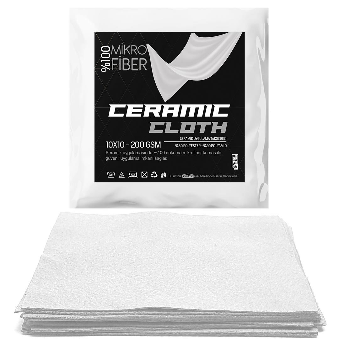 CERAMIC CLOTH 10'LU MİKROFİBER SERAMİK UYGULAMA BEZİ