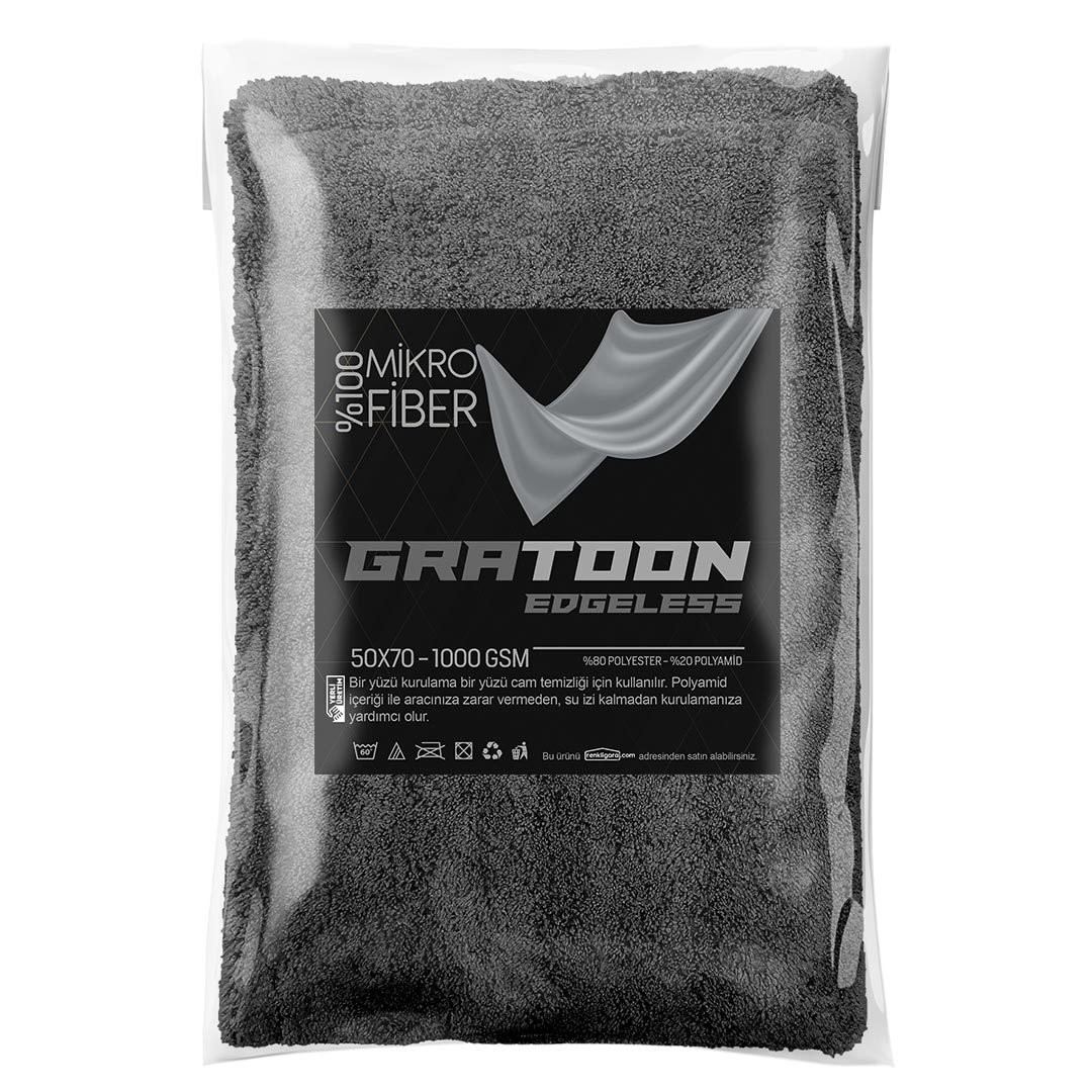 GRATOON MİKROFİBER OTO KURULAMA HAVLUSU (KENARSIZ)