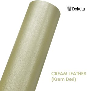 GRAFITYP DECO SERİSİ - KREM DERİ GÖRÜNÜM (Dokulu) 152cm x 1m