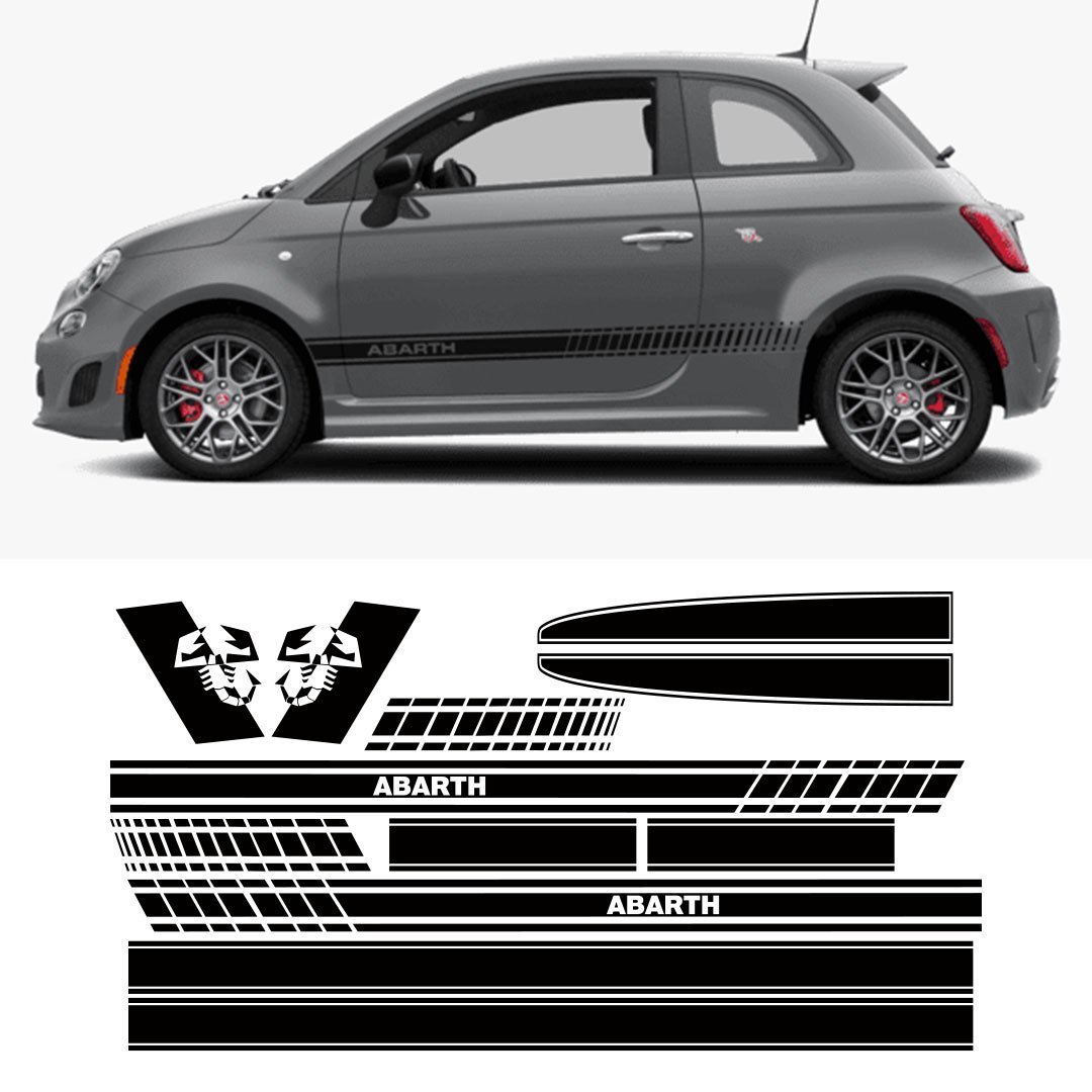 FIAT ABARTH 500 FULL STICKER SET