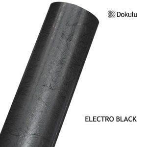 ELECTRO BLACK DERİ GÖRÜNÜM (Dokulu) 152cm x 1m