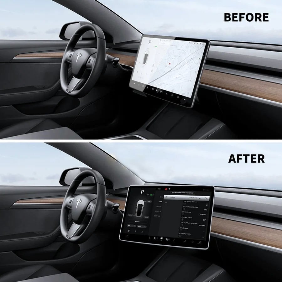 TESLA MODEL Y DÖNER EKRAN MONTAJ KİTİ