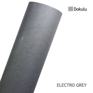 ELECTRO GREY DERİ GÖRÜNÜM (Dokulu) 152cm x 1m