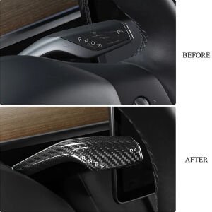 TESLA MODEL Y ORJİNAL PARLAK KARBON SİNYAL KOLU