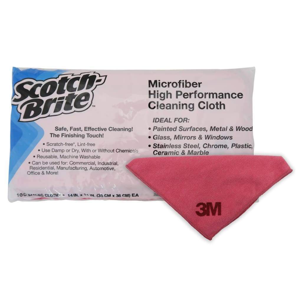 3M™ Scotch-Brite™ SB 2012 Mikrofiber Bez (10'lu Kırmızı) 36cm×36cm